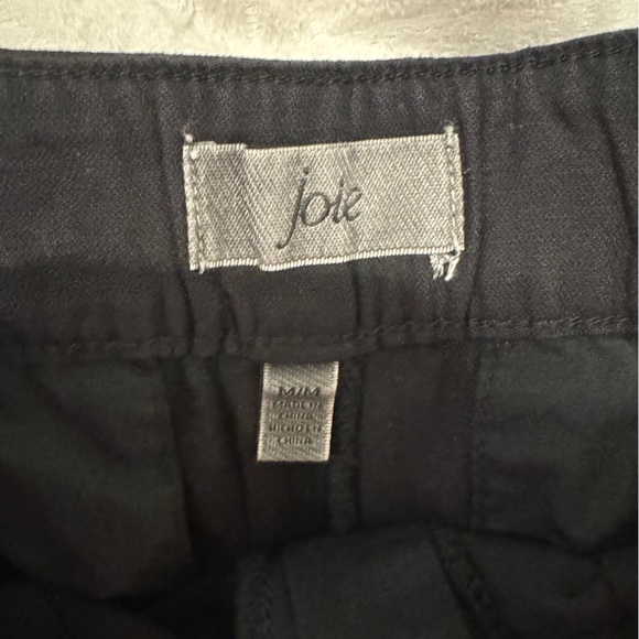 NWT Joie black Pleated Short Cotton Linen blend 4 Pockets High rise - Picture 4 of 9